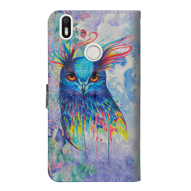 KEFO Book Style 3D Painting Leather Case For BQ Aquaris U2 Lite Magnetic Wallet Cover X Pro VS Plus | Мобильные телефоны и
