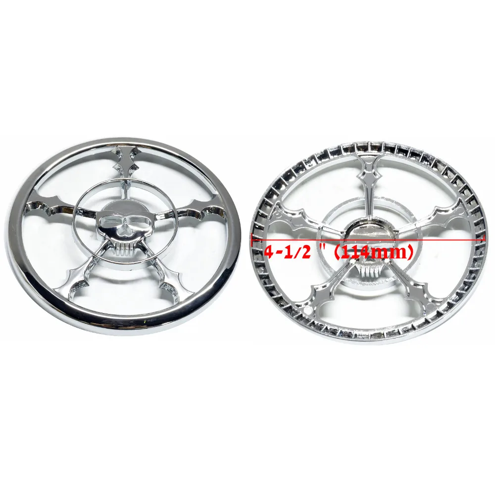 Мотоцикл 4-1/" динамик Череп Паук крышка грили паук для Harley Davidson Touring/Electra Glides/Street Glides/Trikes