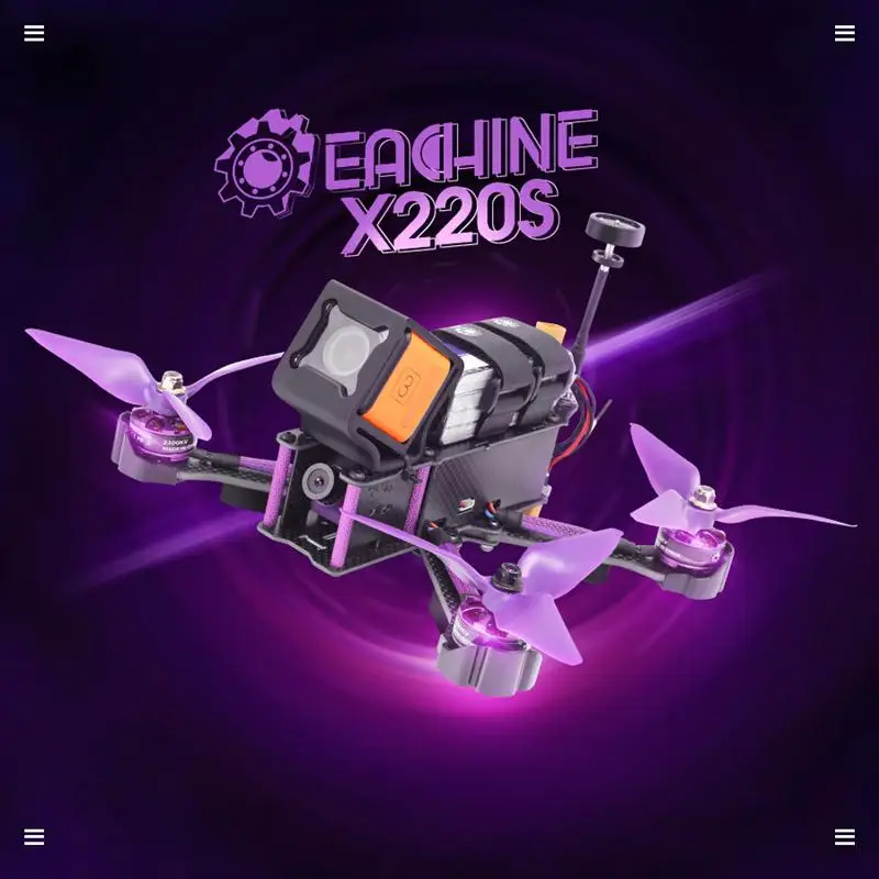 Eachine мастер X220S ARF RC Мультикоптер FPV с F4 5,8G 72CH VTX 30A Dshot600 2206 2300KV 800TVL CCD для Радиоуправляемый гонщик Drone