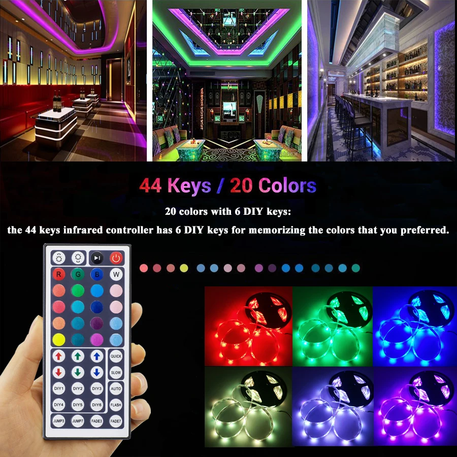 LPILY Светодиодная лента 5050 5 м 10 светодио дный гибкая светодиодная rgb 60 led s/m