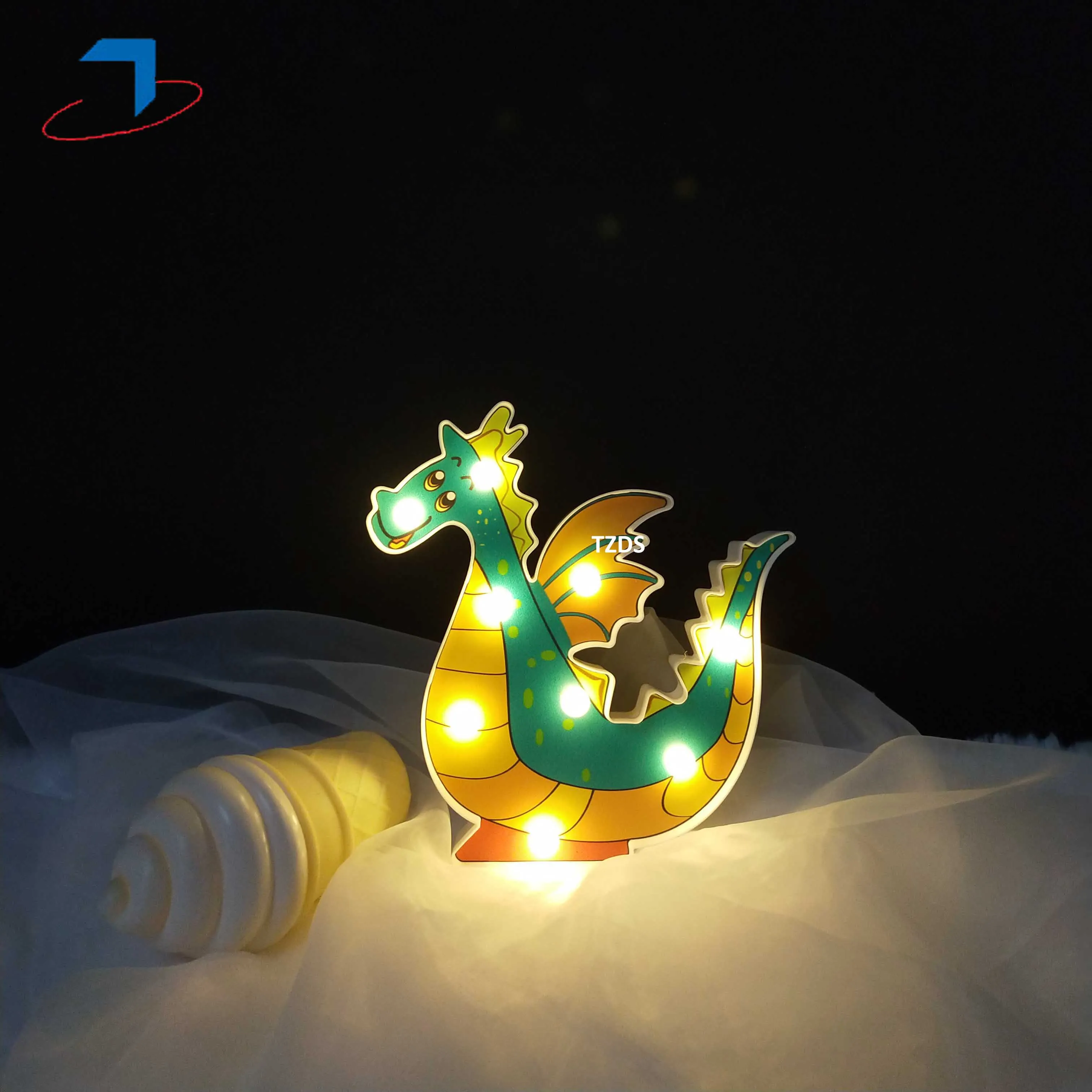 Светодиодный ночсветильник с милыми животными 3D альпака морская горничная