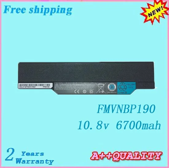 Горячая продажа 10 8 V 6700mah FMVNBP190 Аккумулятор для ноутбука FUJITSU FMVNBP198 FMVNBP199 FPCBP145 FPCBP145AP