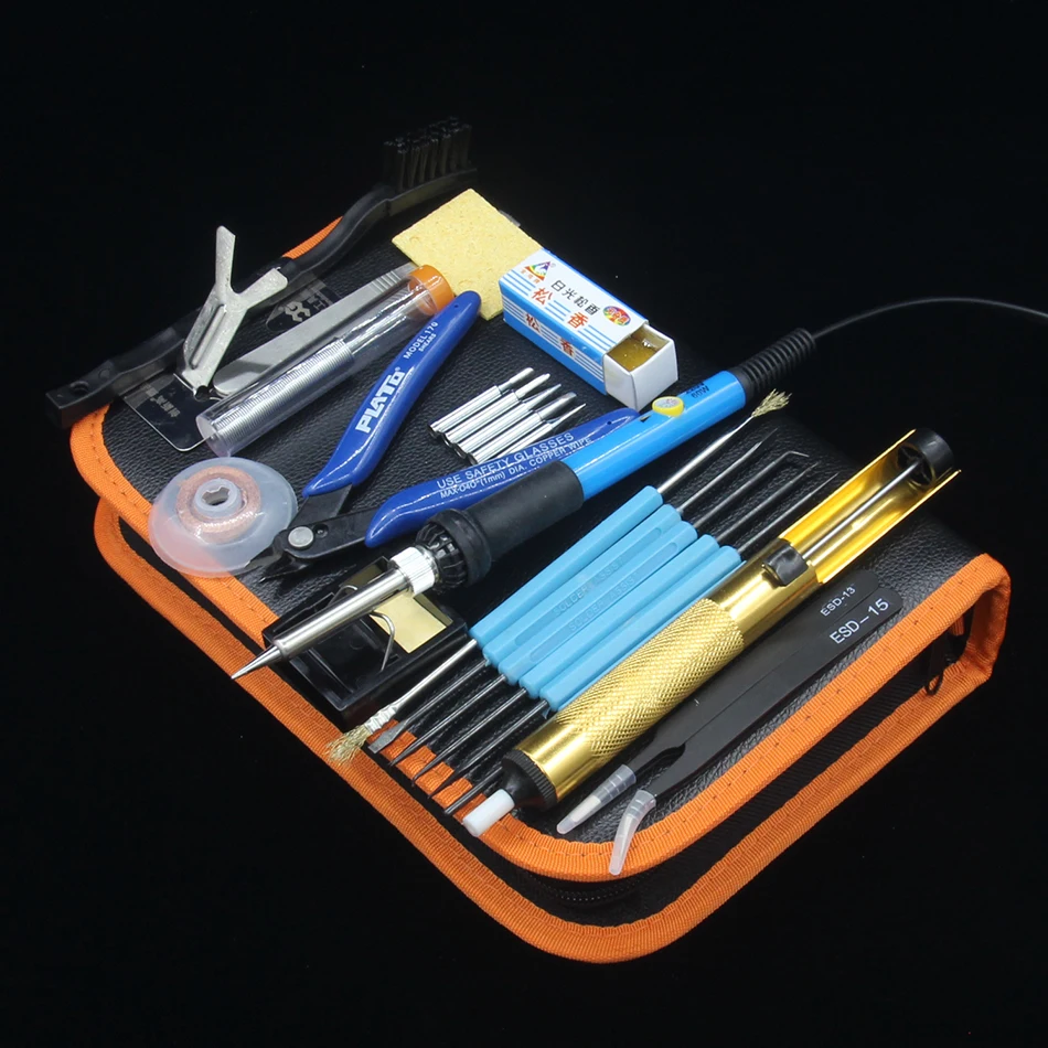 60 Вт Φ набор паяльных станций бытовая сварочная ручка регулируемый