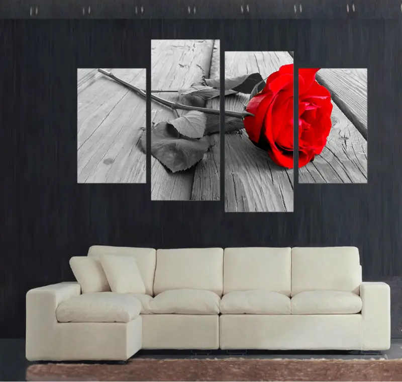 5 шт. искусство для гостиной спальни настенное Искусство украшение дома Цветущая