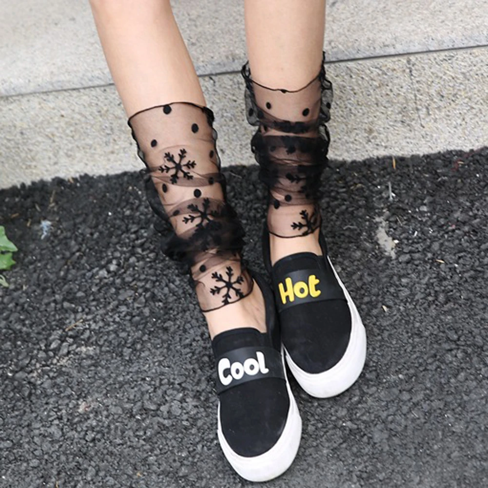YJSFG HOUSE 1 Pair Summer Arm Warmers Women Fishnet Dual Function Silk Anti-UV Gloves Or Leg Lace Mesh Socks Drive Holiday Beach |