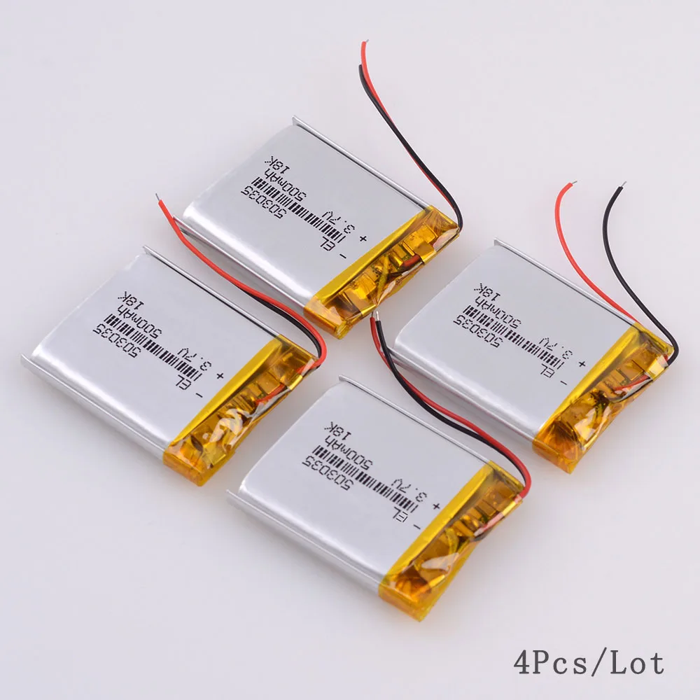 4 503035 3,7 v 500mah литиевая полимерная аккумуляторная батарея lexand LR-5000 dvr trendvision 718 ultimate dvr dod ls430w Регистратор - Цвет: 4