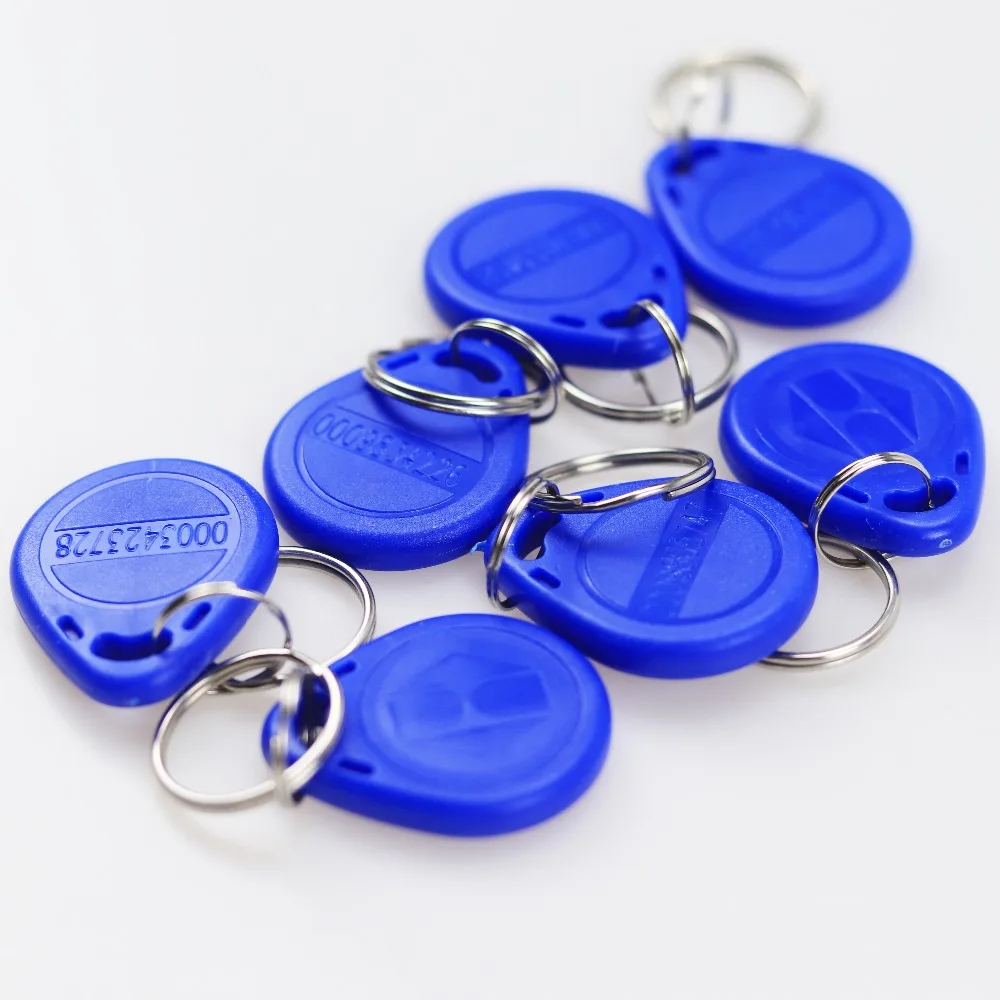15pcs / Lot RFID KeyFobs 125kHz ID Tags Proximity ABS door Access Controller Keys In Blue | Безопасность и защита