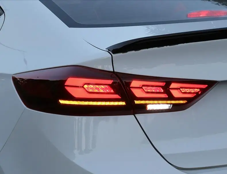 1 компл. Автомобильный задний светильник s для задний светильник Elantra светодиодный Elantra задний светильник DRL+ тормоз+ Парк+ движущийся Поворотный Светильник