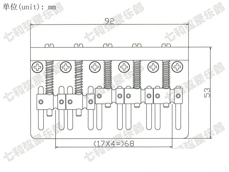 Набор серебристых железных басов электрогитарный мост 5 Басовых Струн