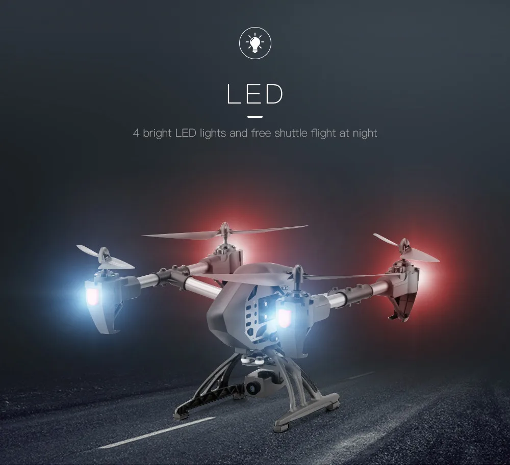 JD-11 Карманный Дрон для селфи с Камера HD 2MP длительное 2,4G Wi-Fi FPV дистанционного Управление Квадрокоптер беспилотный летательный аппарат 6-осевой Дрон RC вертолет
