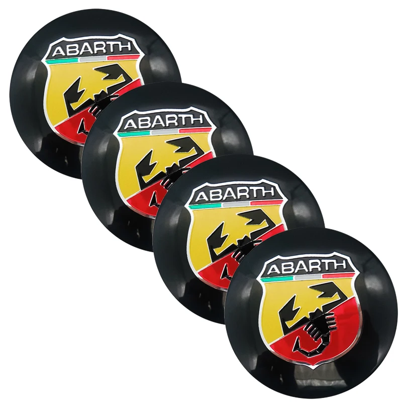 56 5 мм Abarth логотип авто Центральная втулка колеса автомобиля Кепки переводная