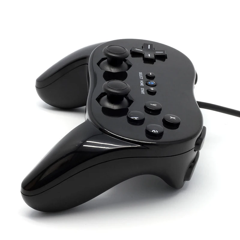Для wii классический двойной аналоговый проводной контроллер игровой для nintendo wii Пульт дистанционного управления Геймпад контроллер игровые аксессуары