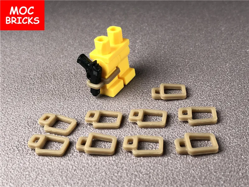 20 шт./партия кубики MOC DIY фигурки одежда темный загар леггинсы оружие аксессуары