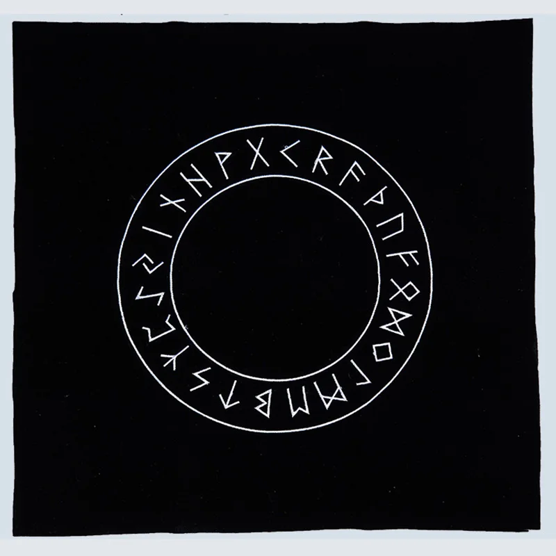 25pcs/set Runes Stones with BlackTablecloth/Bag Engraved Riverstones Carved Black Lettering Feng Shui Board Game Accessory | Спорт и