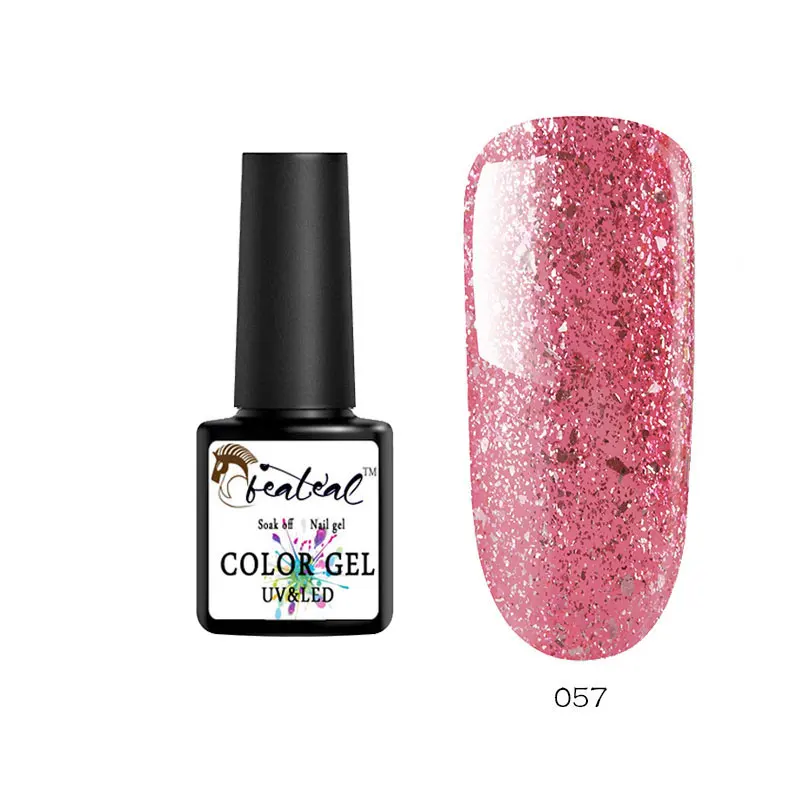 Гель-лак для ногтей 8 мл Гель-лак Esmalte Перманентный блеск лак для ногтей УФ Гель-лак набор Гибридный гвоздь лак долговечный гель лак - Цвет: 057