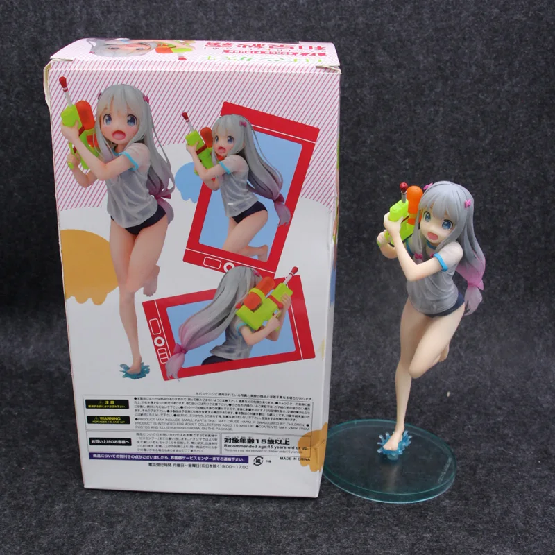 Anime Eromanga Sensei Izumi Sagiri Cute Summer Water gun 1/7 Ver Girls Figure Toys | Игрушки и хобби