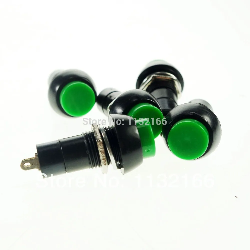 12 мм отверстие зеленый 2 Pin SPST Мгновенный кнопочный переключатель|switch switch|switch