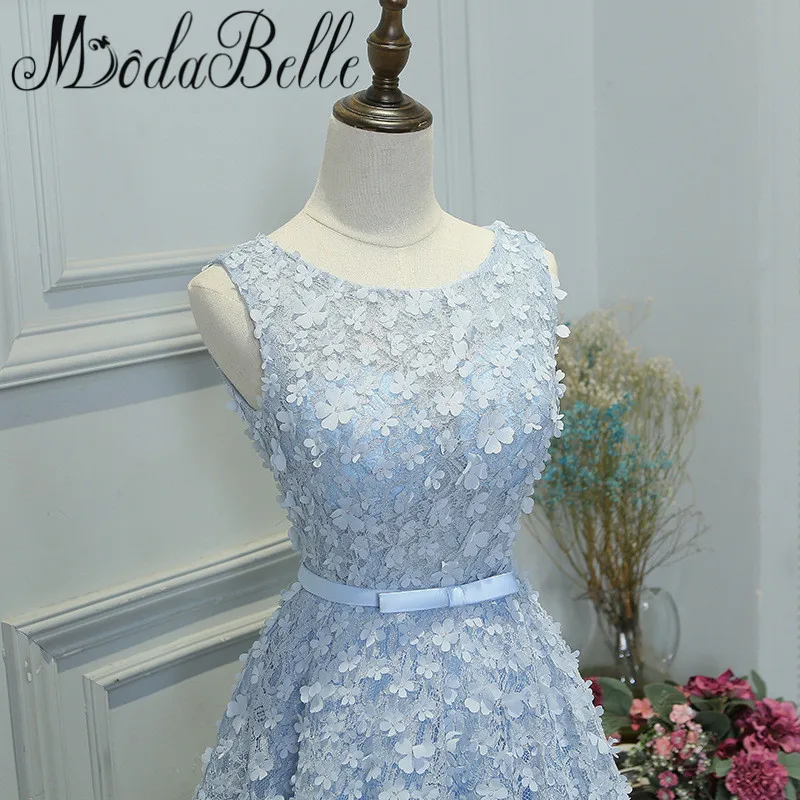 Modabelle Robe Courte уникальные платья с объемными цветами кружевные короткие для