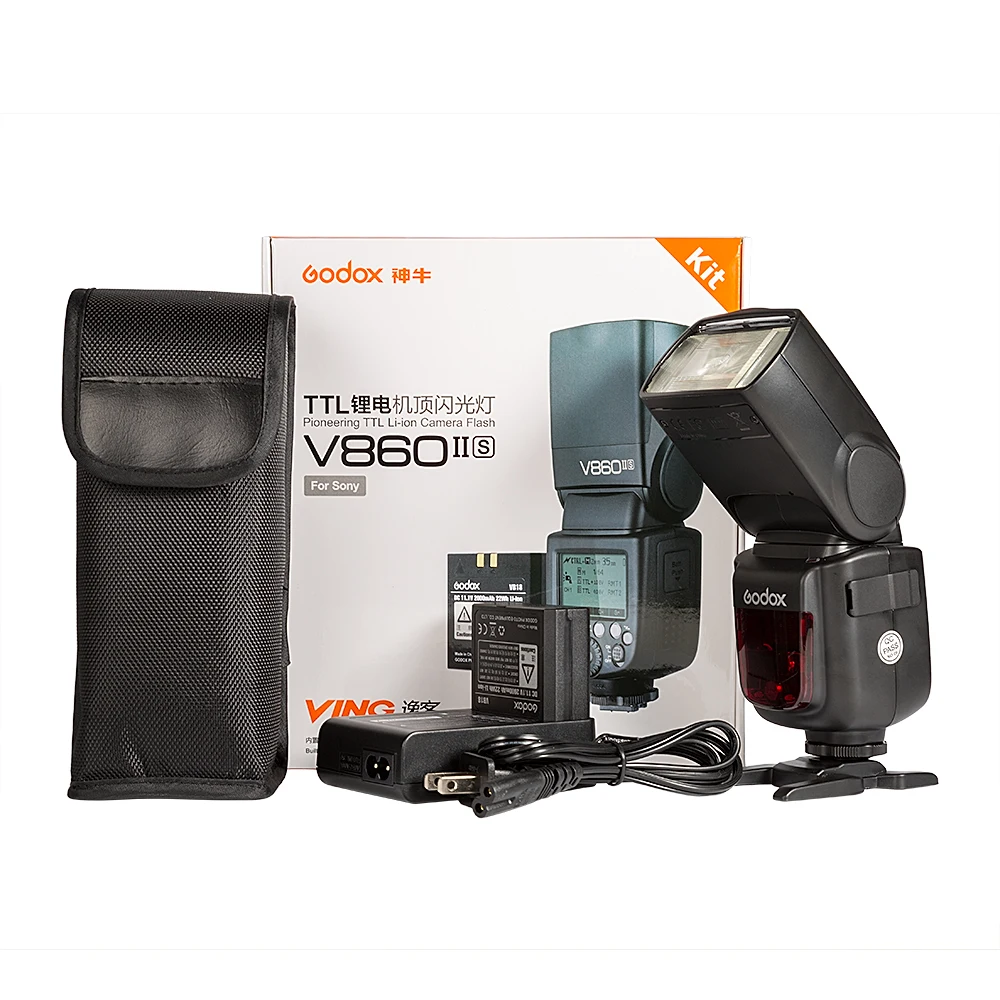 Godox V860II-S V860II 2 4G TTL HSS Камера Вспышка Speedlite для Sony DSLR A7RII A7R A7RIII A6000 A6500 A7II A9 A7 A68 A99 |