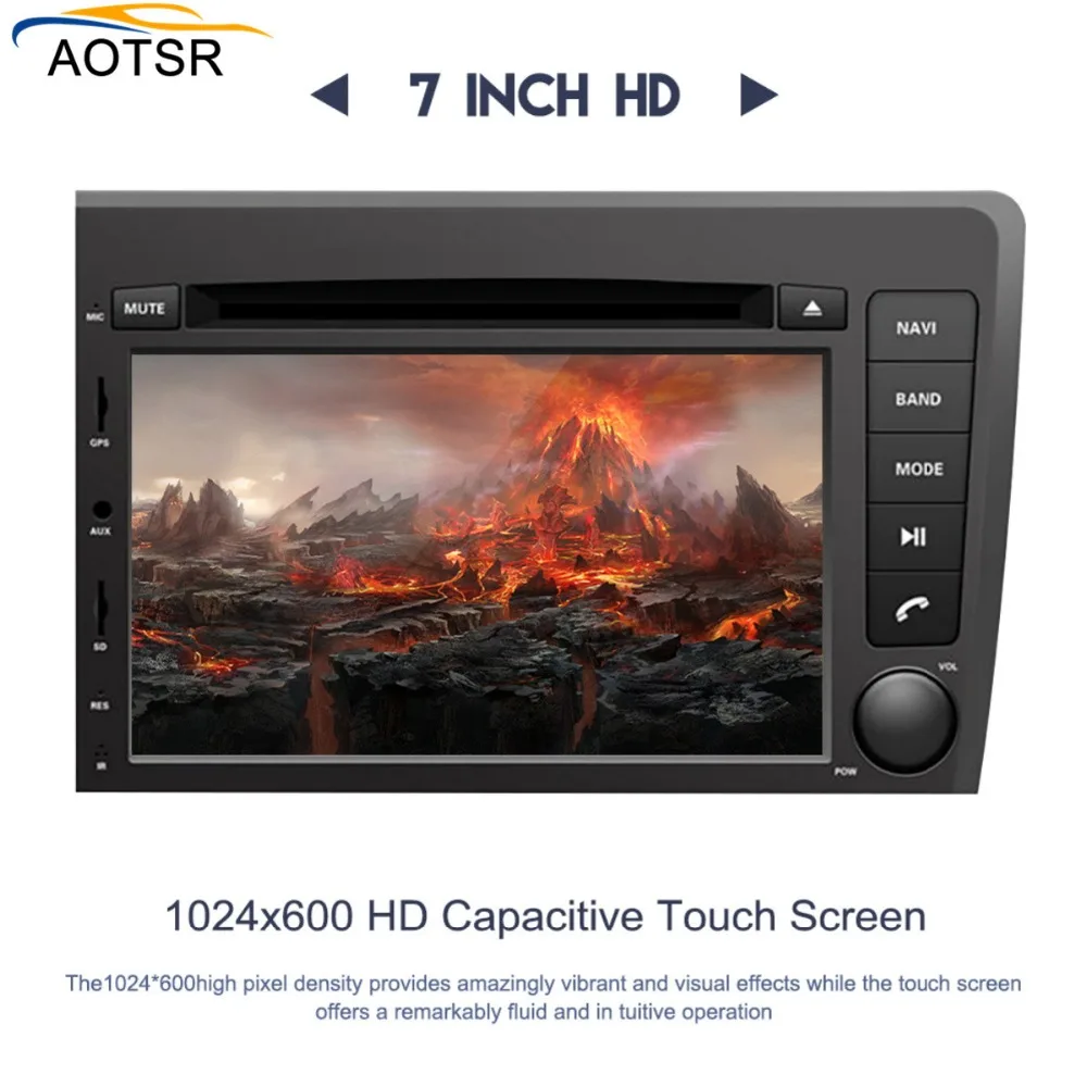 Android 7,1 Автомобильный мультимедийный dvd плеер головное устройство для Volvo S60 V70 XC70 2000 2001 2002 2003 2004 автомобиля gps-навигация, радио, стерео