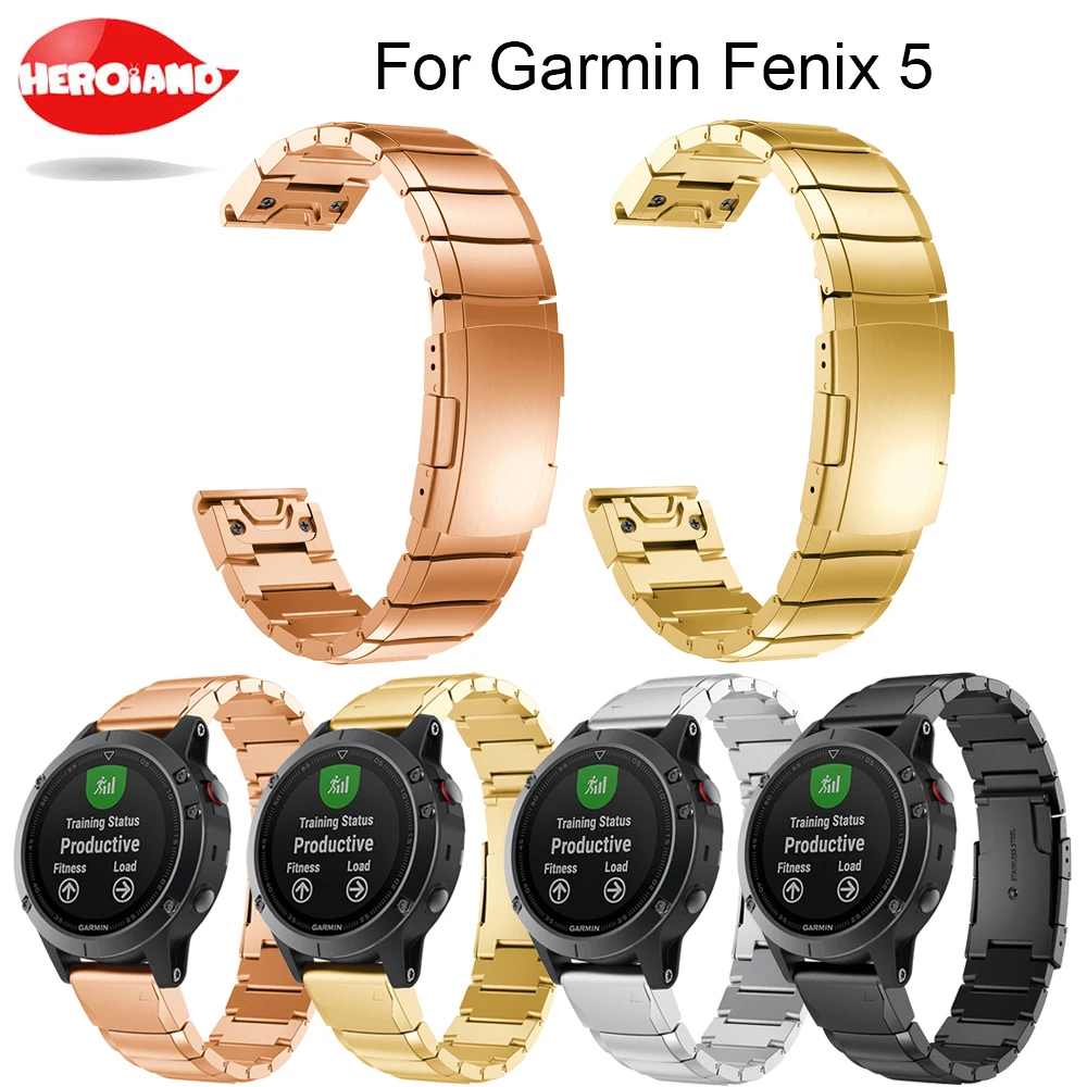 Ремешок для часов Garmin Fenix 5 классический металлический ремешок из нержавеющей