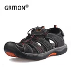 GRITIONмужские сандалии; Уличная пляжная обувь на толстой подошве; Нескользящие летние сабо; Мужские дышащие гладиаторы; Треккинговые туфли; Большой размер 46
