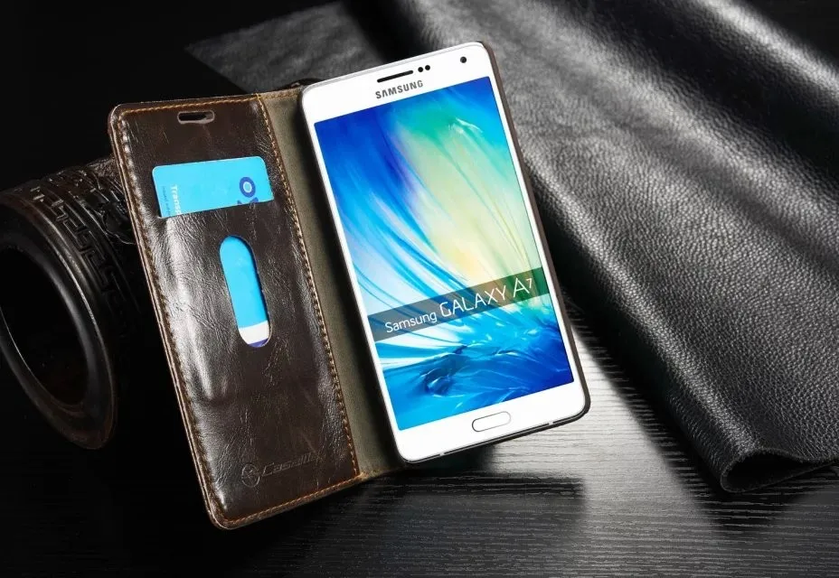 Чехол мне бренд кожаный чехол для samsung Galaxy A3 A5 A7 A310 A510 магнит кожаный флип-чехол для телефона чехол JS0656