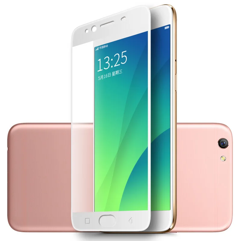 New 9H Hard 2.5D Arc Edge Full Screen Protector Tempered Glass Film For OPPO R11 R 11 r11 (5.5 inch) protection Capa Para | Аксессуары