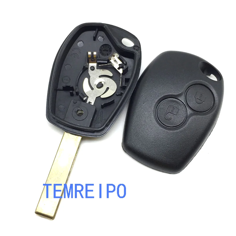 2 чехол для ключей с кнопками Renault Modus Clio 3 Twingo DACIA Logan Sandero Uncut лезвие пазом Fob пульт