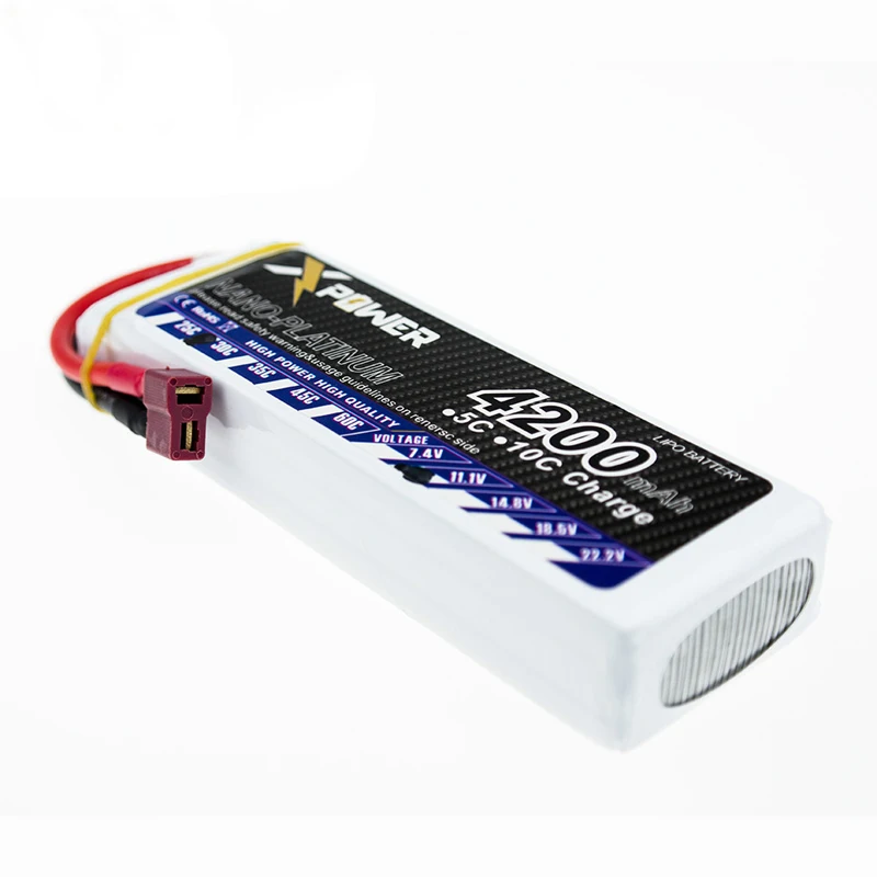 Lipo Батарея 11.1 В 3 S 4200 мАч 30C Max 35C XT60 EC5 T вилкой литиевая Батареи для RC helicoptes Drone