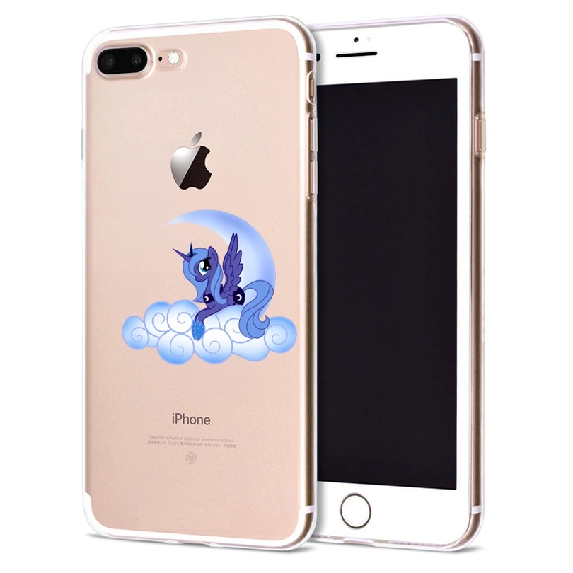 Чехол для Apple iPhone 6 6S 7 Plus X 10 милый маленький пони мягкий TPU чехол Оригинальный 8 B309 |