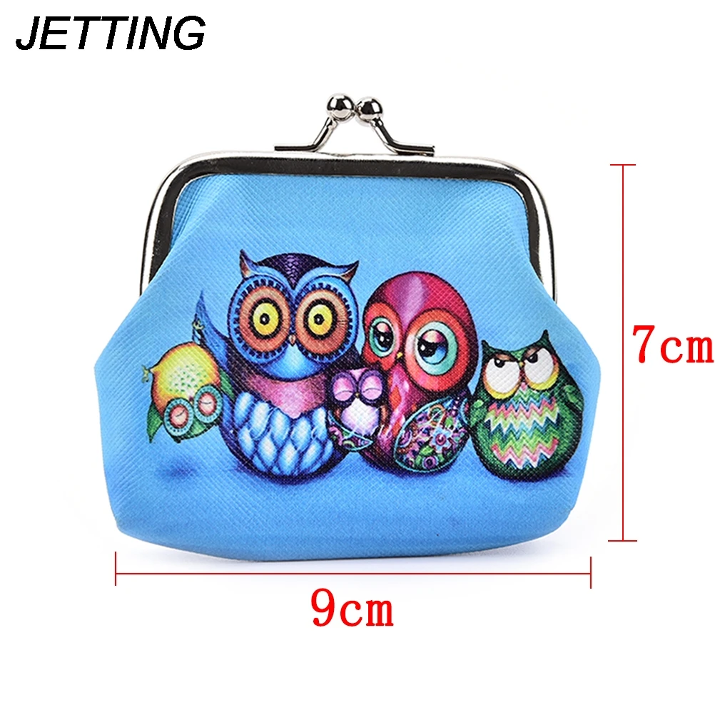 1 шт. Женский кошелек с милым принтом совы маленький застежкой женский милый Carteira