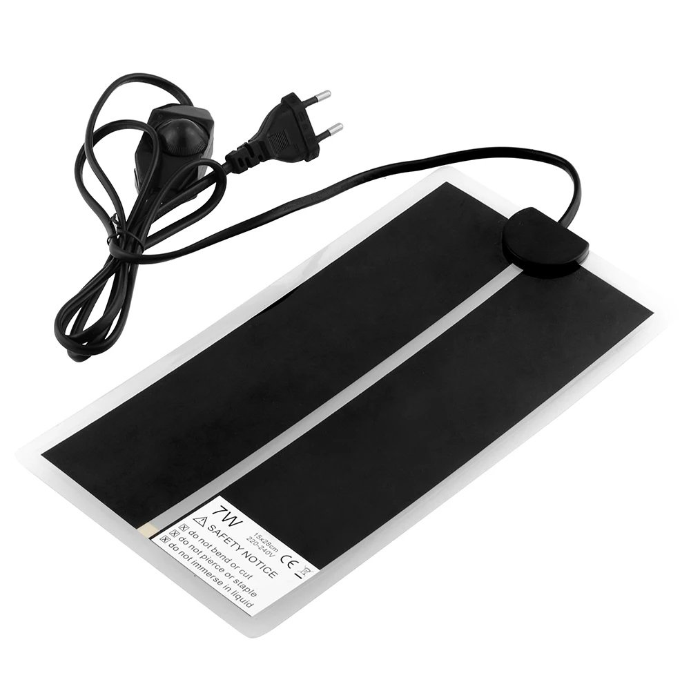 1 шт 7 W 220 ~ 240 V Регулируемый Температура Reptile кошка собака нагрева обогреватель для
