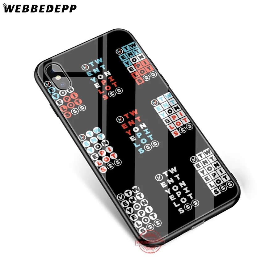 WEBBEDEPP Twenty One Pilots 21 band Tempered Glass Phone Case for Apple iPhone XS Max XR X 8 7 6S Plus 5S SE Cover | Мобильные