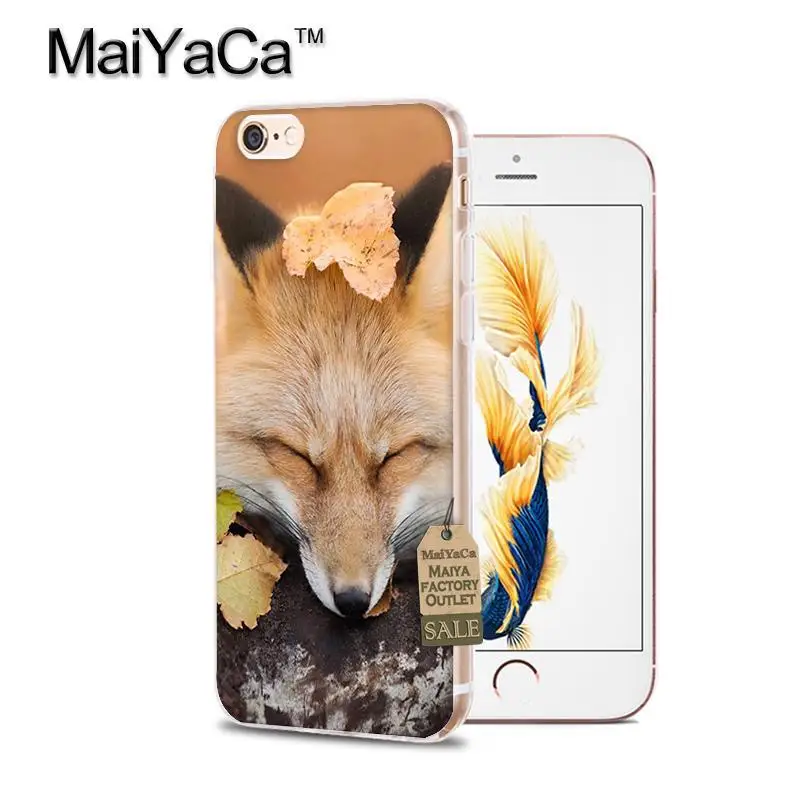 A6 Чехол MaiYaCa для iphone 7 6 X, милый чехол с лисой на осень, Лесной чехол для телефона iphone 11 Pro Max XS XR 6 6s 7 7plus - Цвет: A6