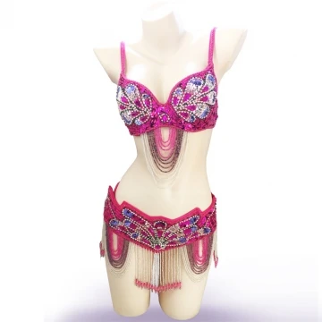 новый бюстгальтер для танца живота и пояса костюм девушки танец комплект