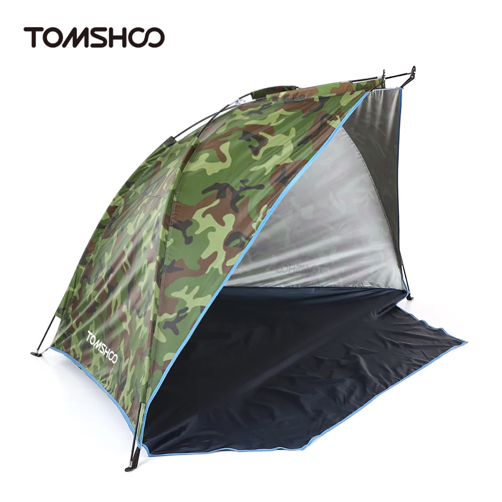 TOMSHOO Открытый пляжный тент для 2 человек Летний УФ защищающий спортивный кемпинга
