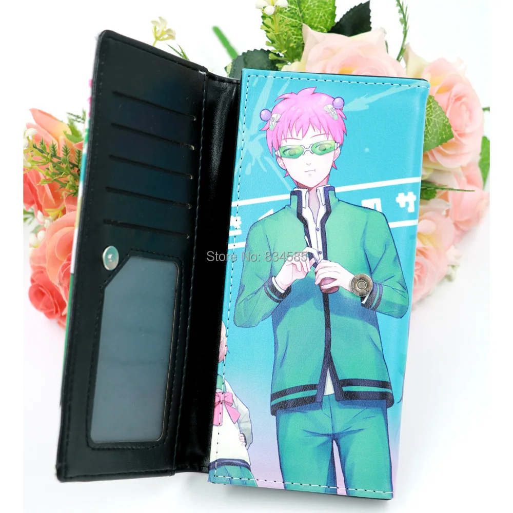 Saiki Kusuo no Psi Nan Аниме Длинный кошелек из искусственной кожи с