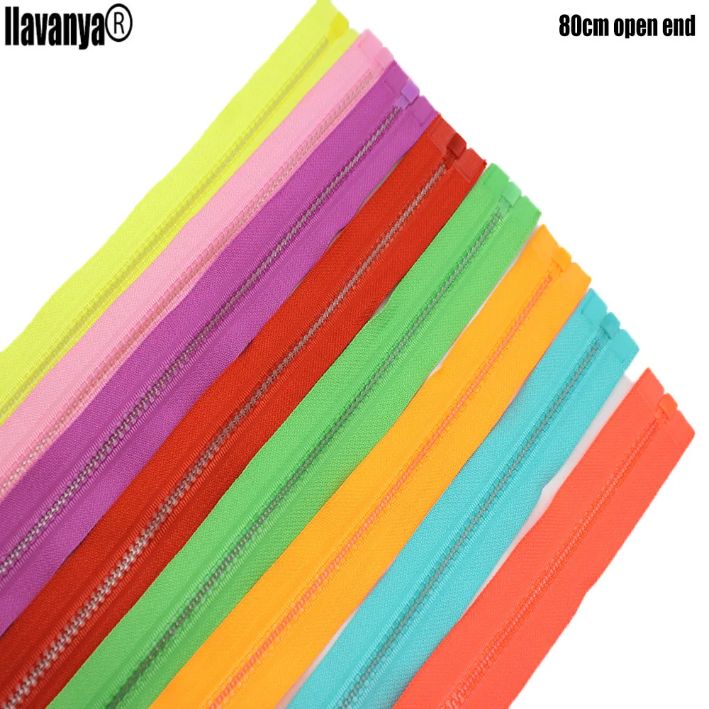 1 шт. много красочные пластиковые молнии молния открытым концом для шитья