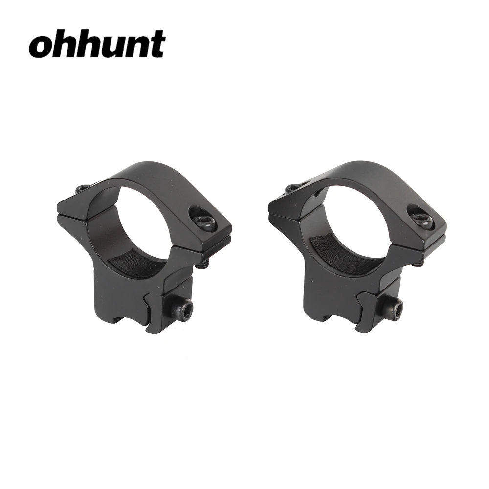 Ohhunt 25 мм 1 дюйм 2 шт. средний профиль пневмокольца с винтовкой прицела рельсы крепление для фонарика 11 мм охотничьи Тактические аксессуары
