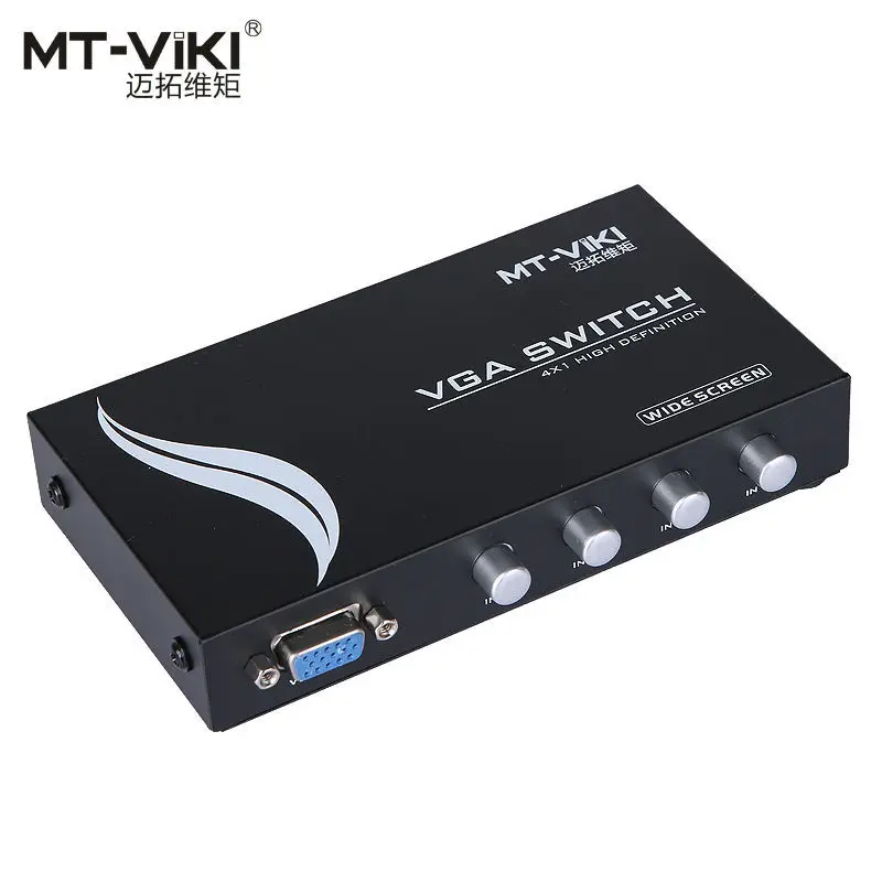 MT-VIKI VGA Switch Box D-sub коммутатор с 4 входными портами 1 выход ПК совместное