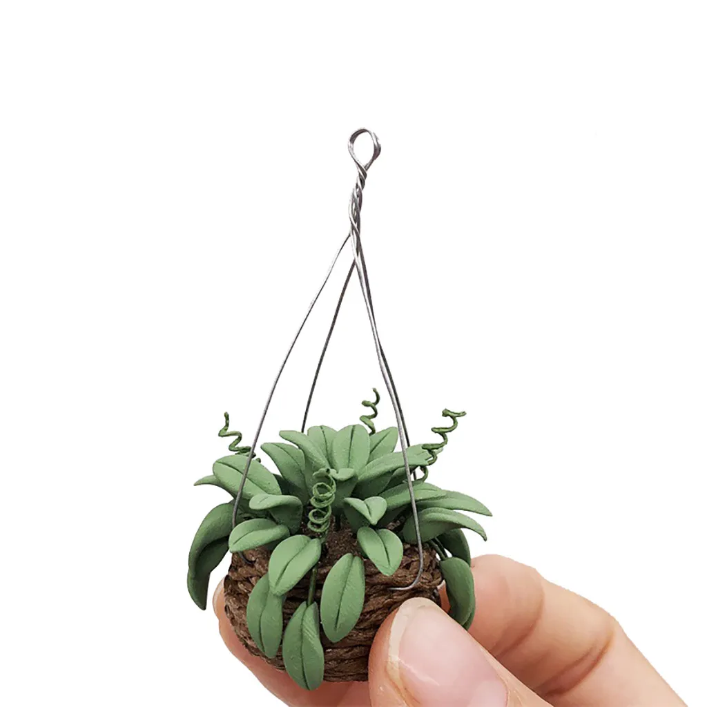 Miniature Doll House Accessory 1/12 Dollhouse Fake Exquisite Green Plant Potted Mini Garden A514 |