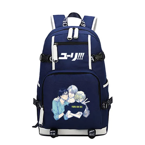 8 Хит, аниме, YURI on ICE Victor COS, цветной рюкзак с принтом, Mochila, Женский Школьный рюкзак, рюкзак для ноутбука, брезентовые рюкзаки для девочек-подростков - Цвет: 8