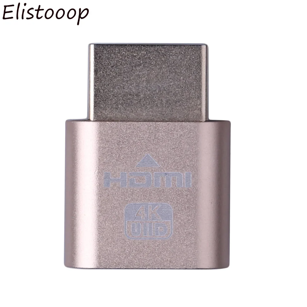 Elitooop VGA адаптер виртуального дисплея HDMI 1 4 DDC EDID пустышка без головы призрак