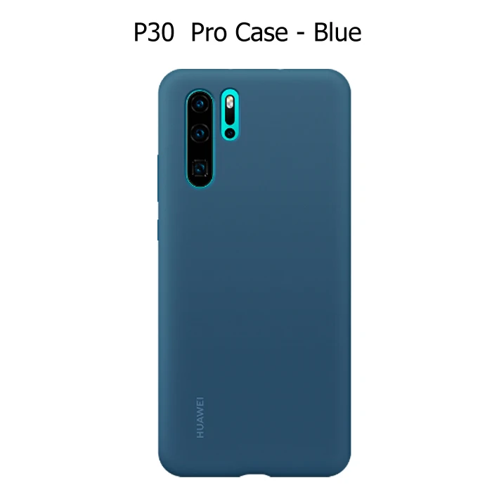 P30 Pro case blue huawei P30 P30 Pro Чехол huawei официальный жидкий силиконовый защитный чехол из микрофибры односторонний huawei P 30 P 30Pro чехол - Цвет: P30 Pro case blue