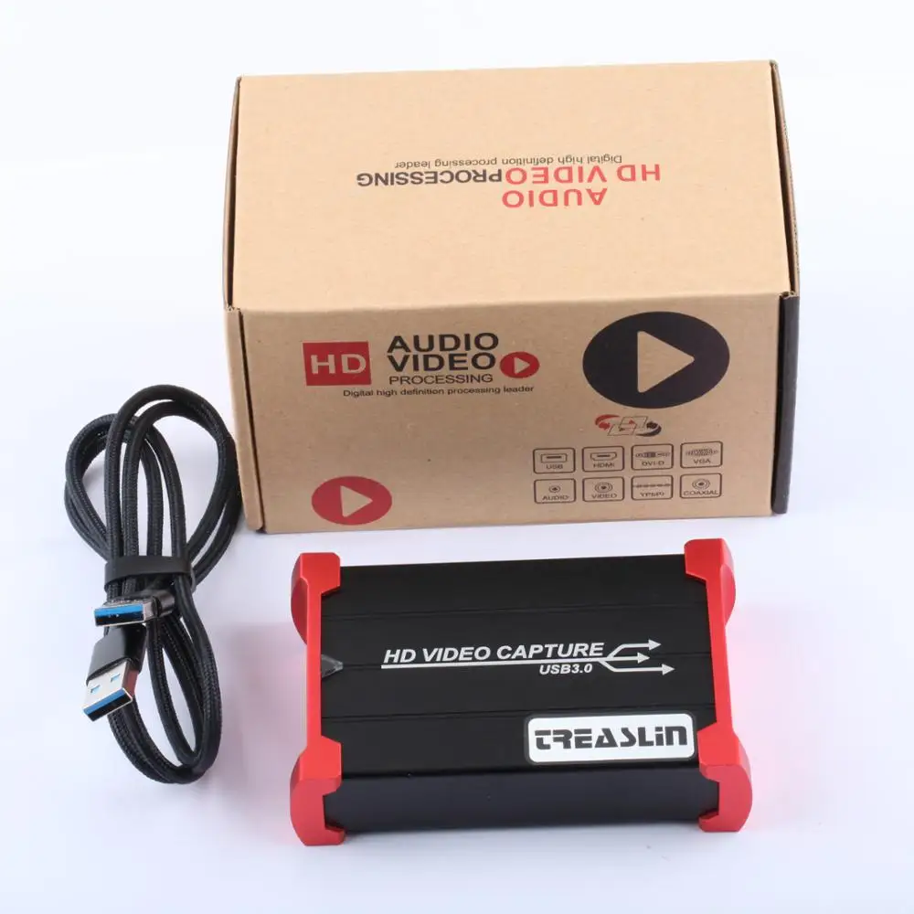 TreasLin 60FPS Live Streaming игры Регистраторы USB3.0 Карта видеозахвата OBS устройства захвата