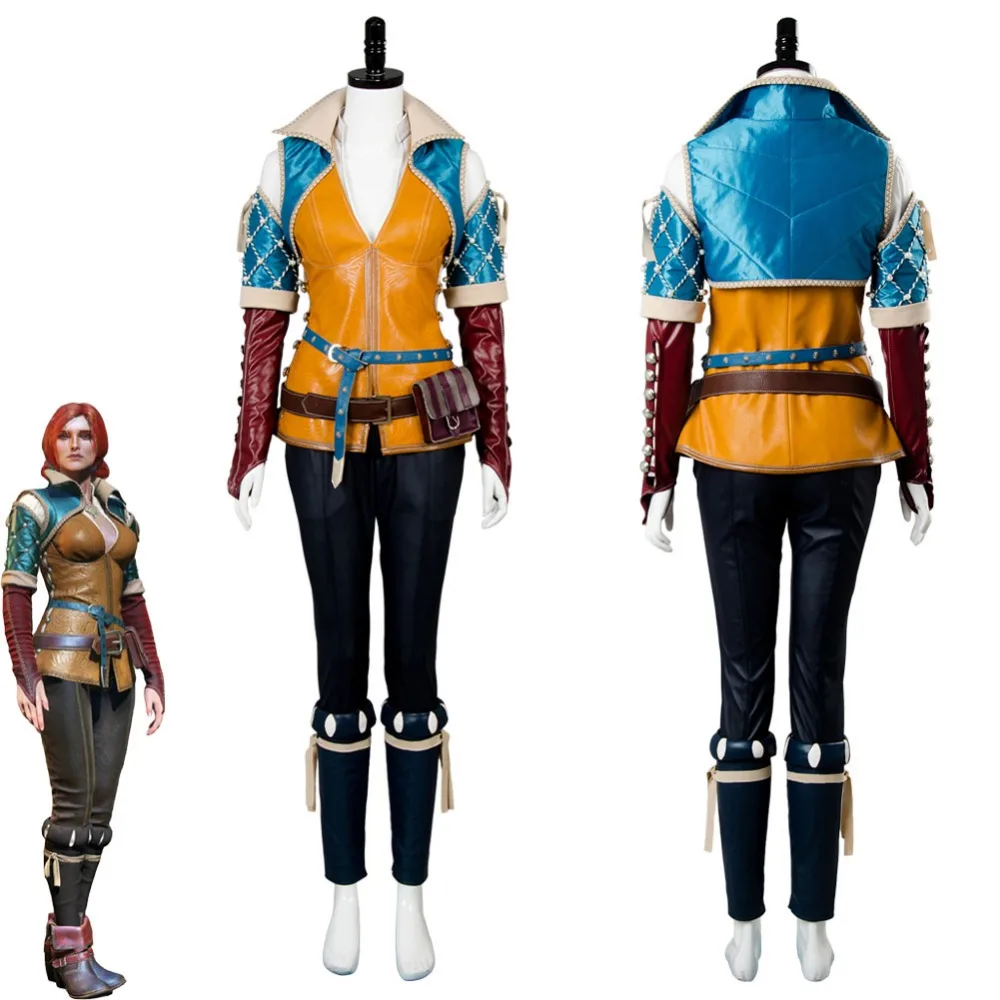 

High Quality Triss Merigold Cosplay Costume Adult Women Custom Made