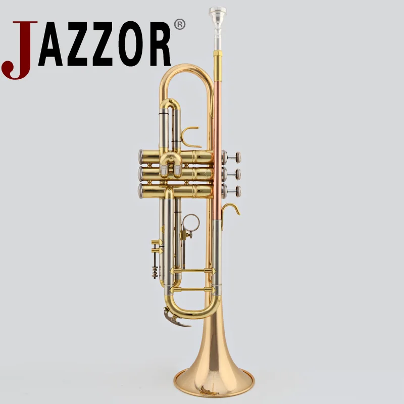 Плоская труба JAZZOR JBTR-410 B золотой лак фосфор и медь ветровые инструменты | Спорт