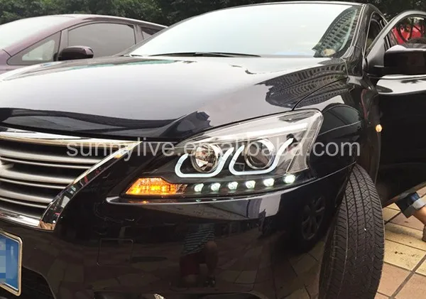 Светодиодная фара для NISSAN Sentra Sylphy led 2012 2014 LF|headlights for|for nissannissan headlights |