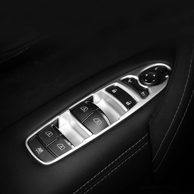 Для Infiniti QX60 Q70 2013 матовый серебристый Window крышка переключателей панели управления отделка автомобиля Средства для укладки волос